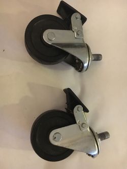 3 inch black locking Caster wheels