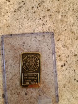 Troy Ounce Gold Bar