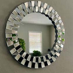 Z Gallerie Large Round Mirror 