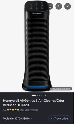 Honeywell AIRGENIUS 5 Electrostatic Air Purifier Filter, 12" x 2" x 7" (HFD320)
