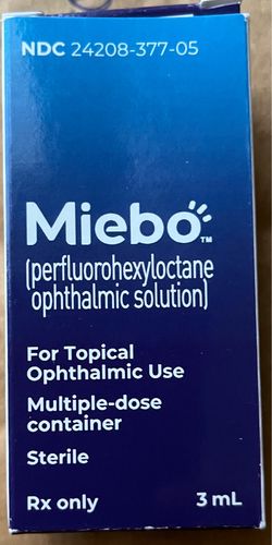Miebo eye drop for dry eye — sealed