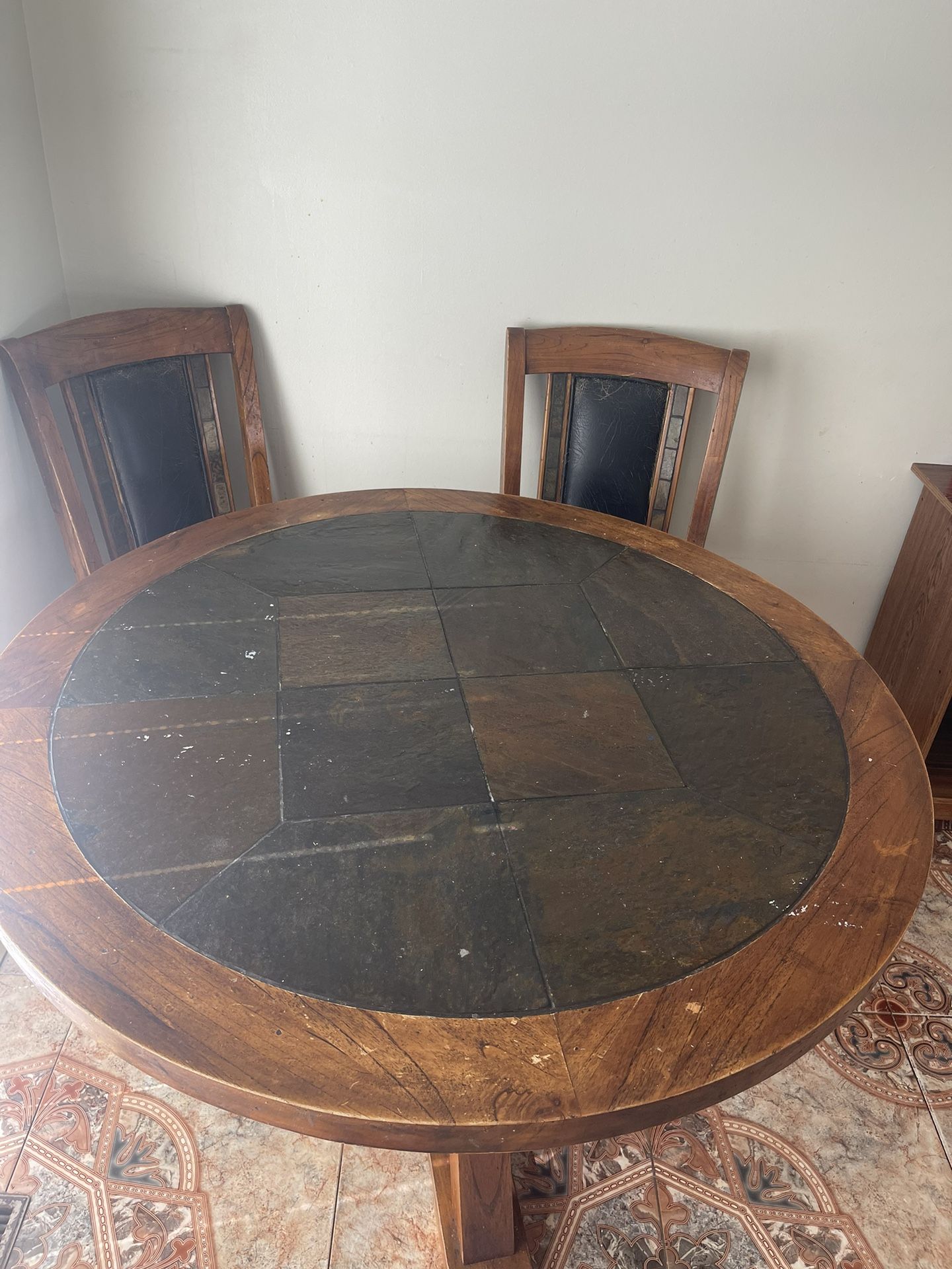 📣TODAYS SPECIAL 📣ESTATE SALE: MID-CENTURY MACKENZIE DOW W/GREENISH TILES DINETTE SET