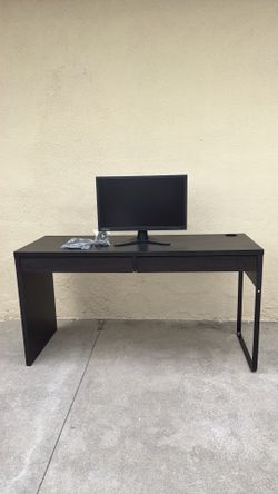 Desk and monitor bundle.