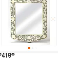 Vivienne Bone Inlay Wall Mirror 