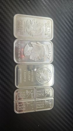 1oz Silver Bars .999 fine