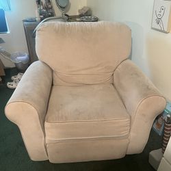 Cream Recliner Sofa Chair
