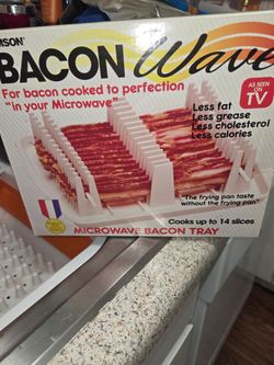 NEW MICROWAVE  BACON  TRAY