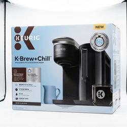 New Keurig K-Brew + Chill Iced/Hot Coffee Maker Black Sealed Box