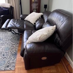 Leather Recliner Couch