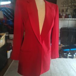 Ann Taylor, Red, Size 6, 100% Silk