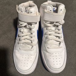 Nike High-Top White Blue Sneakers