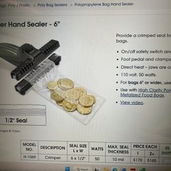 HAND SEALER - Plastic Sealer 