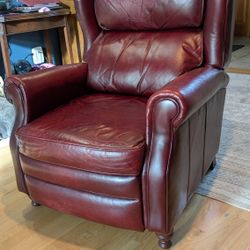 Manual Leather Recliner