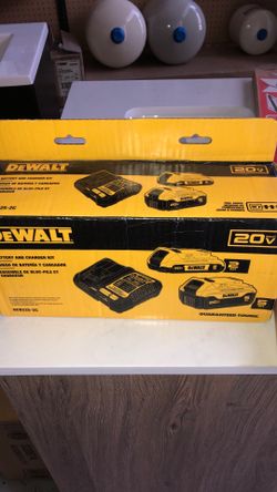 Dewalt 2X Batteries and 1X charger 5.0 and 2.0