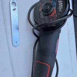 Hyper Tough 6 Amp Corded Angle Grinder with Handle, Adjustable Guard, 4-1/2 inch Grinding Wheel & Wrench, New Condition