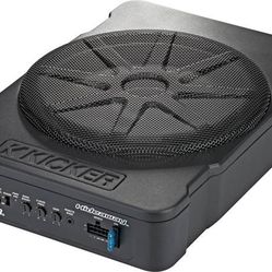 Kicker 46HS10 Hideaway Series 10" compact powered subwoofer with 180-watt amp