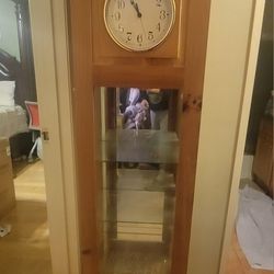 Clock With Glass Shelves