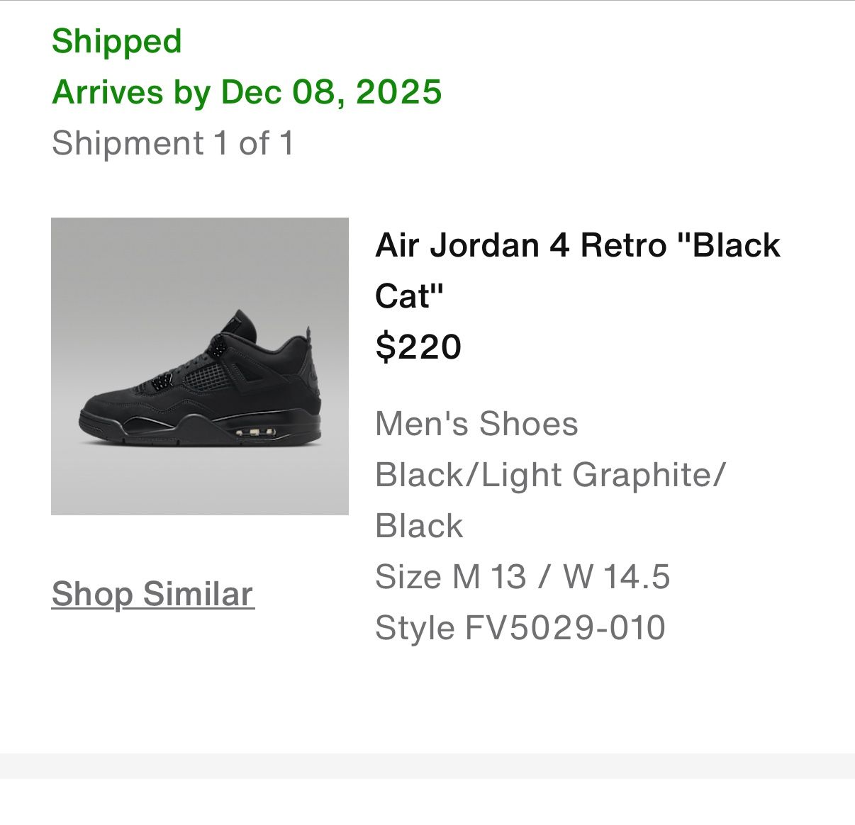 Air Jordan 4 Black Cat