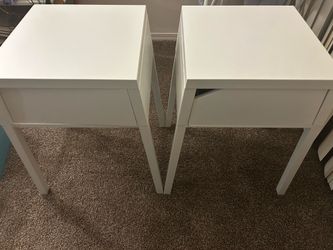 2 IKEA Vikhammer nightstands