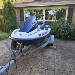2003 Kawasaki STX-12f & Galv Trailer