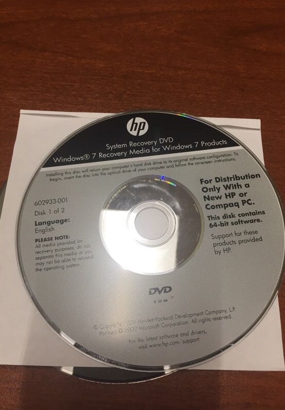 Hp System Recovery Dvd Windows 7 Recovery Media For Windows 7 Se