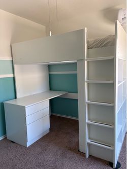 IKEA twin loft bed combo Smastad