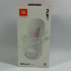 New JBL JBL FLIP 7 Portable Waterproof Bluetooth Speaker White FLIP7