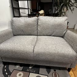 Gray Two-Seater Sofa