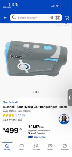 Bushnell Tour Hybrid Laser Rangefinder