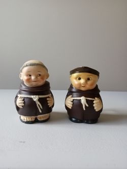Goebel Friar Tuck sugar and cream dispensers