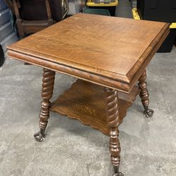 Antique Clawfoot Glass Ball Table