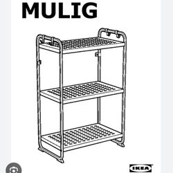 White MULIG Ikea Shelving