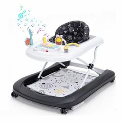 NEW IN BOX 5-in-1 Activity Toddler Walker Foldable Push Walker with Wheels Music Light Sensory Toy