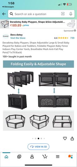 Doradotey Baby Playpen