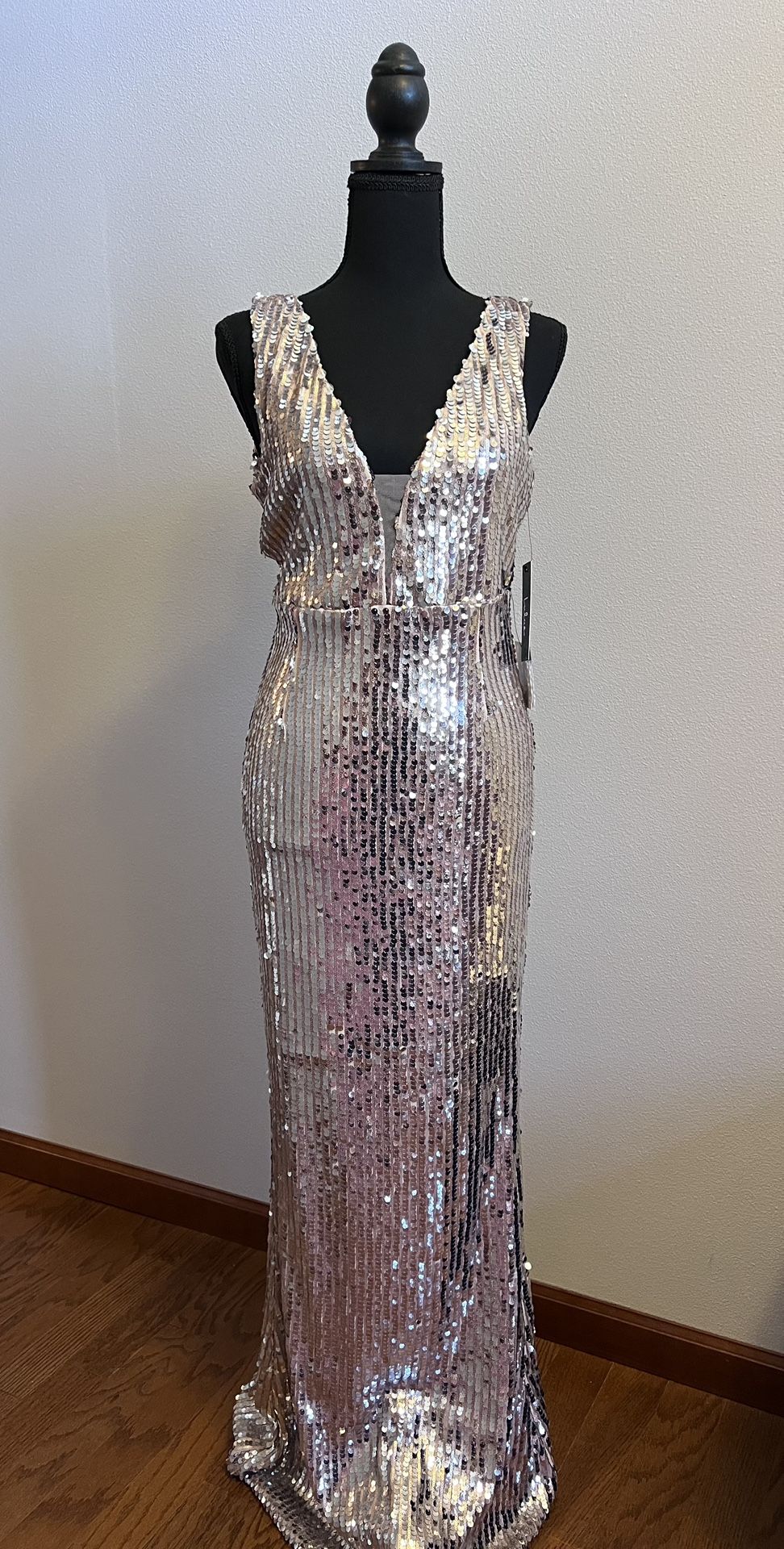 Gold sequin gown