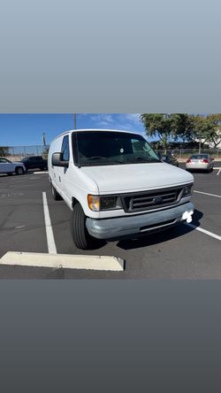 Ford E-Series Cargo Van White
