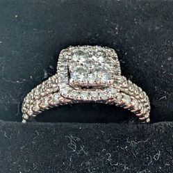 10k diamond engagement ring