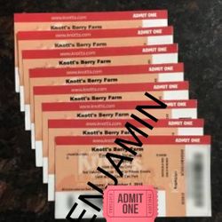 KNOTTS BERRY FARM TICKETS - Meet in Person