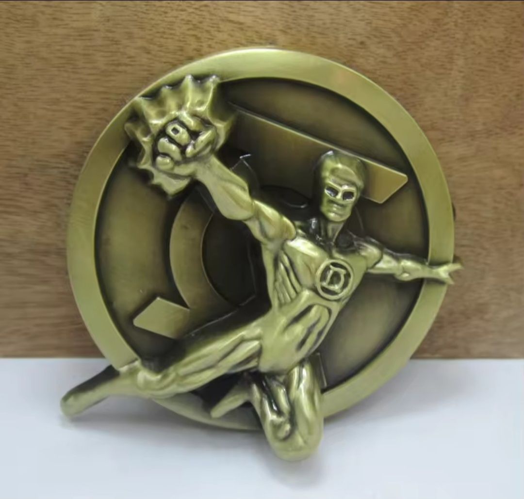 DC comics Super hero Green lantern silver or gold belt buckle SHIPPING AVAILABLE