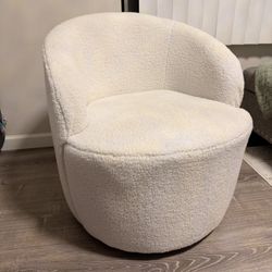 White Swivel Chair 
