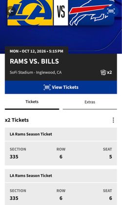 Los Angeles Rams vs Buffalo Bills MNF