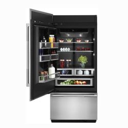 NEW JennAir 36” Built-In French Door Refrigerator – Stainless Steel Panel + Handles Included