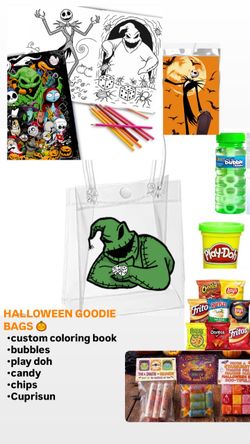 Halloween Nightmare Before Christmas Goodie Bags
