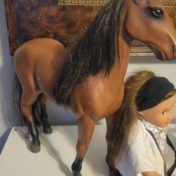 NICE DOLL AND HORSE