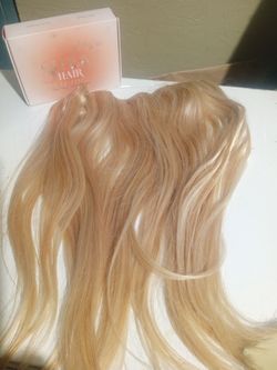 Sunny halo wire 100% Remy human hair extensions 16in long