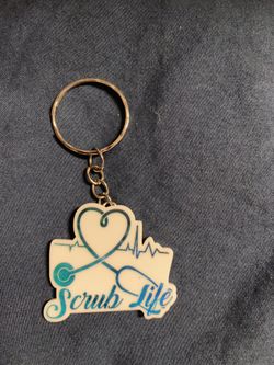 Scrub life keychain
