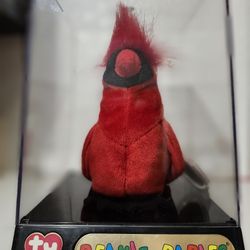 1998 RETIRED TY BEANIE BABIES ERROR TAGS MAC THE CARDINAL 