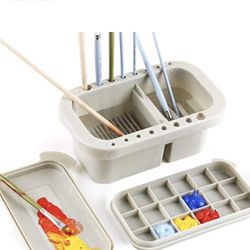 New Paint Brush Basin And Brush Holder