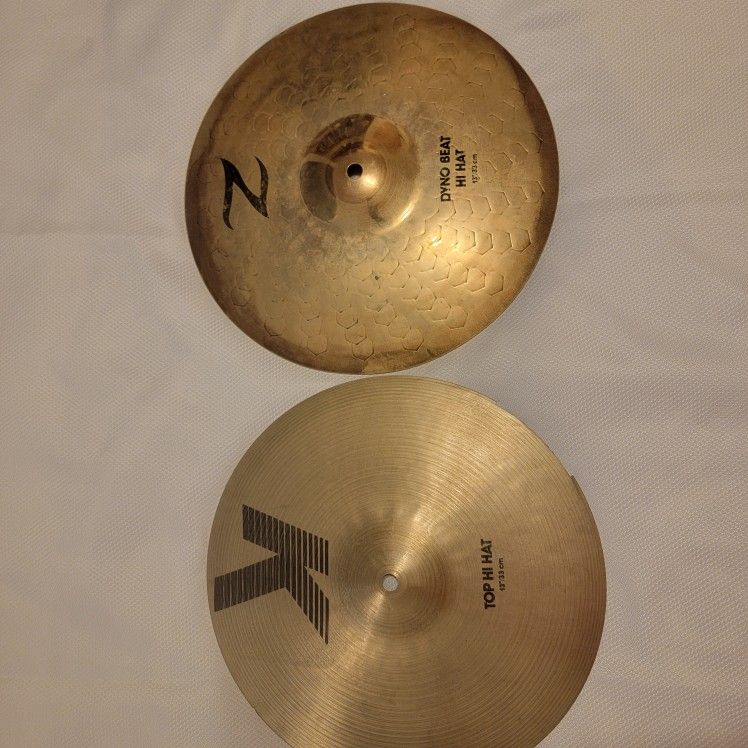 Ziljian 13" Dyno Beat And K HI HAT CYMBAL PAIR
