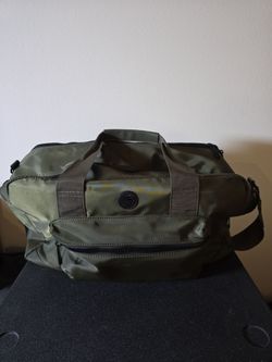 Tommy Bahama Olive Green Nylon Duffel Bag